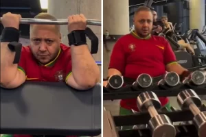 ظاهر متفاوت مازیار لرستانی در یک باشگاه بدنسازی که مورد توجه قرار گرفت