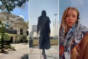 فارسی حرف زدن زن مدل روس ساکن ایران که مورد توجه کاربران قرار گرفت