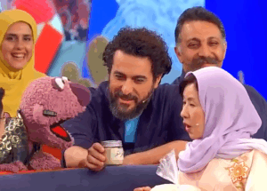 شوخی بامزه جناب خان با بازیگر نقش اوشین در برنامه «هزار و یک»