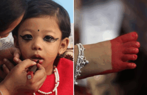 دختری ۲.۵ ساله به عنوان ایزدبانوی زنده برگزیده شد