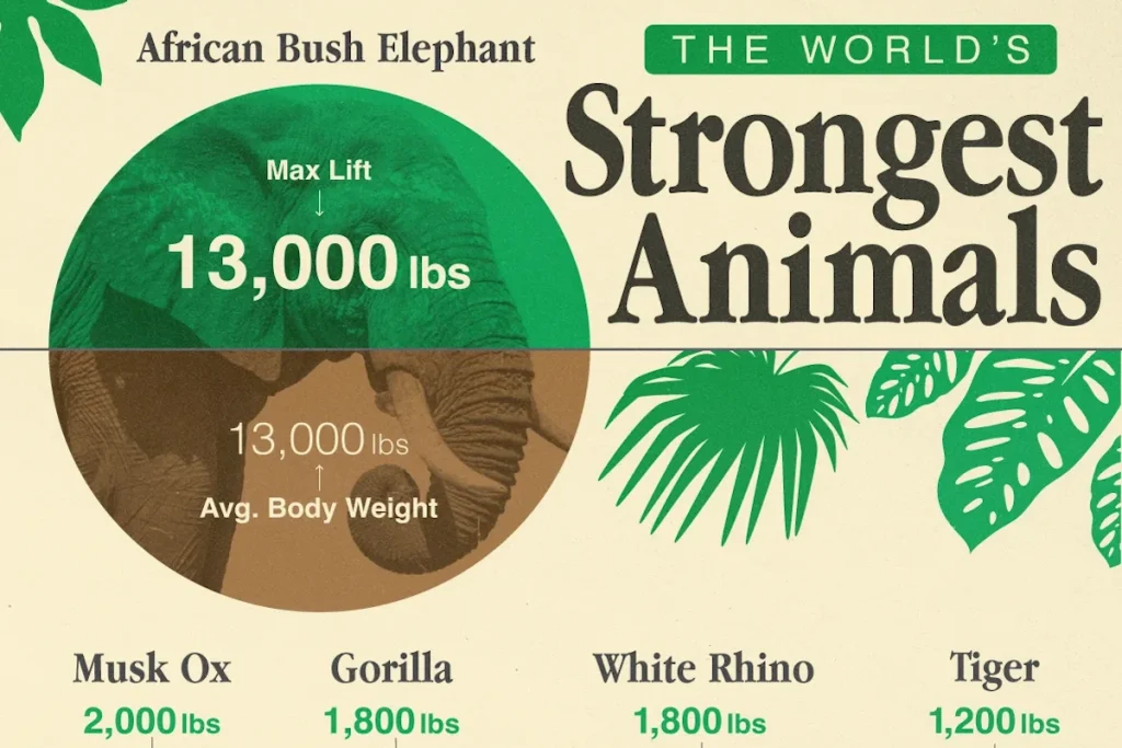 قویترین جانوران در حیات وحش کدامند؟