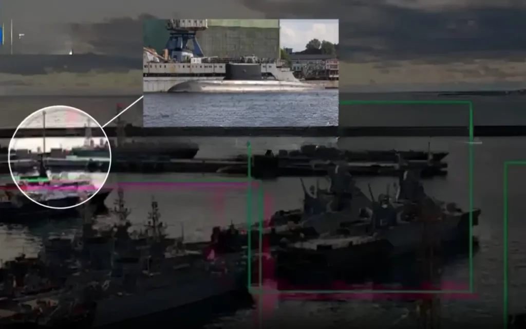 لحظه انفجار زیردریایی روسیه توسط پهپاد انتحاری زیرآبی اوکراین