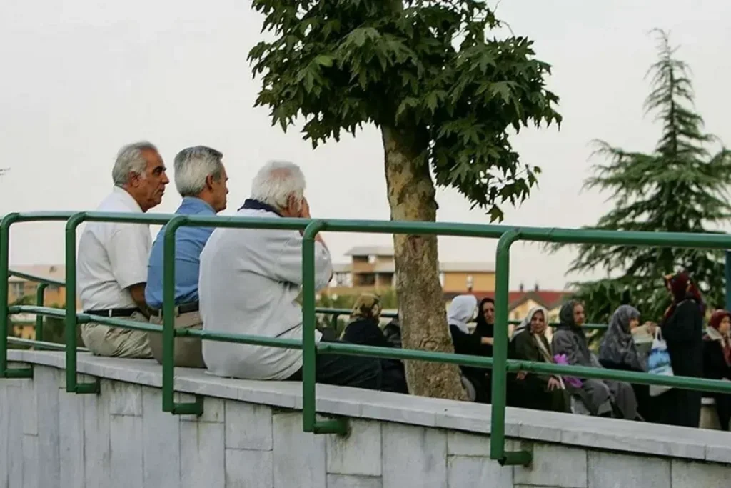 بازنشسته ها در پارک