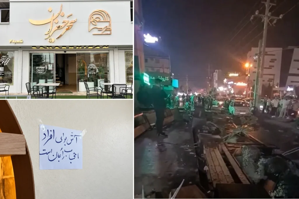 آشکده سحرخیزان رشت پس از انتشار ویدیوی حجاب پلمب و تخریب شد